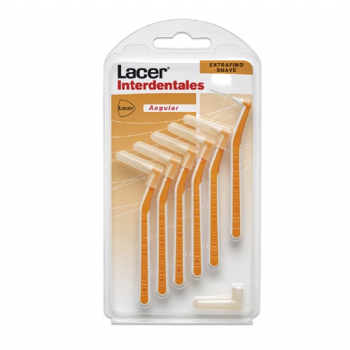 Cepillo interdental lacer extrafino suave angular 6 unidades - lacer
