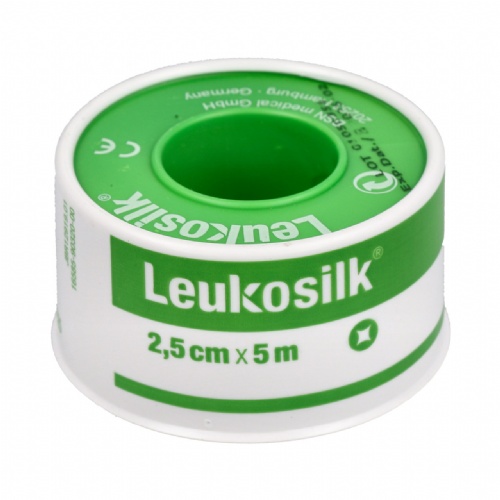Esparadrapo hipoalergico leukosilk 1 unidad 5 m x 2,5 cm - leukosilk