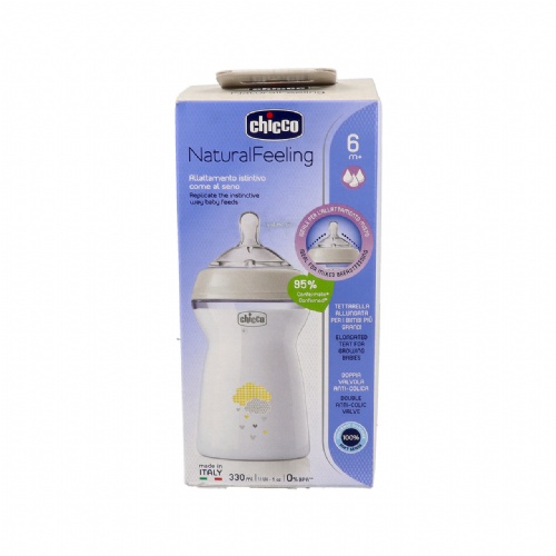 Biberon plastico pp t silicona chicco nf flujo rapido 6 m+ 330 ml - chicco nf flujo rapido