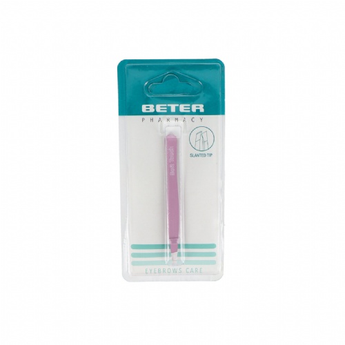 Pinzas depilar beter soft touch punta oblicua 9.3 cm - beter soft touch