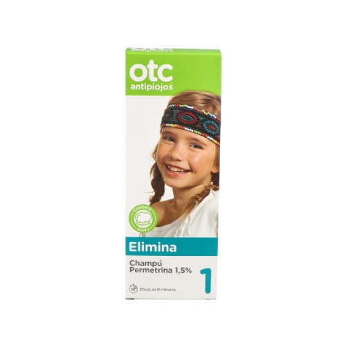 Otc antipiojos permetrina 1,5% champu antipiojos 1 envase 125 ml - antipiojos