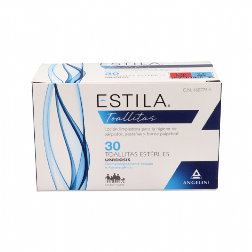 Estila toallitas esteriles de un solo uso higiene de parpados/ pestañas y borde palpebral 30 unidade
