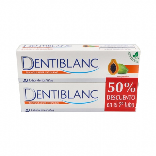Dentiblanc blanqueador intensivo pasta dental  2 envases 100 ml duplo