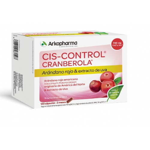 Cranberola ciscontrol arandano americano arko  140 mg 120 capsulas