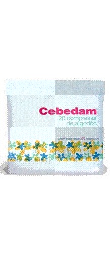 Cebedam compresas de algodon  20 unidades