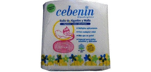 Cebenin rollo de algodon y malla  1 unidad 11 m