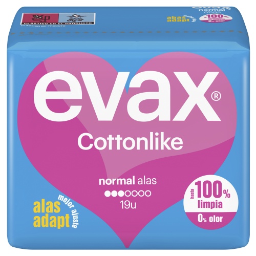 Compresas evax  normal alas 16
