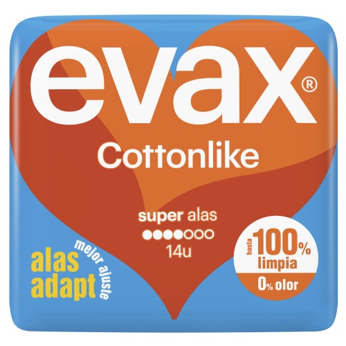 Compresas evax  super alas 12u