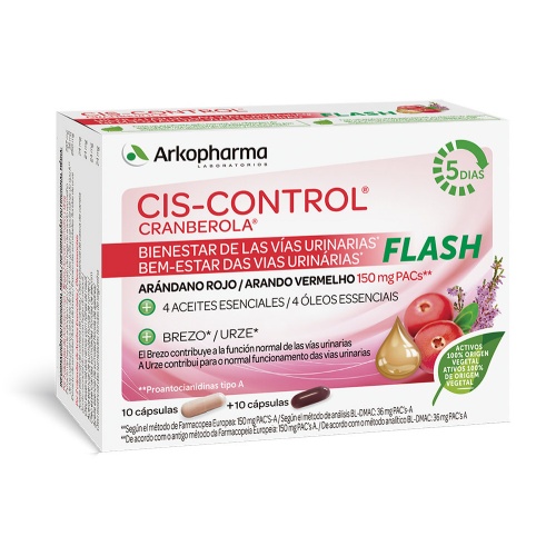 Cranberola ciscontrol flash arandano  20 capsulas