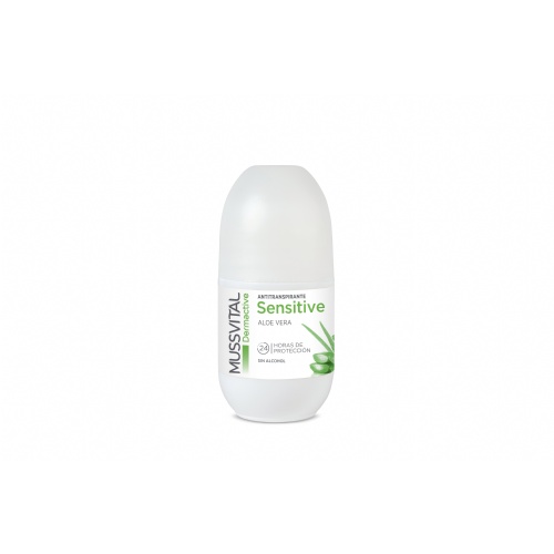 Mussvital dermactive desodorante antitranspirante sensible aloe vera  1 roll on 75 ml