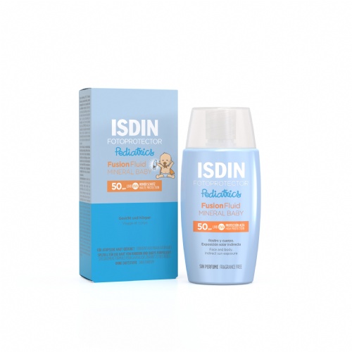 Isdin fotoprotector pediatrics fusion fluid mineral baby spf 50  1 frasco 50 ml