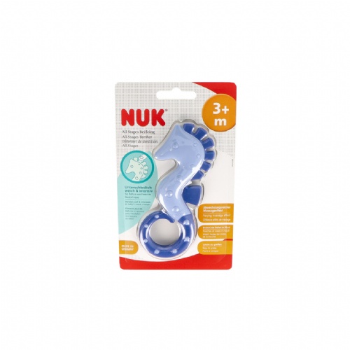 Mordedor suave nuk caballito de mar +3 meses 1 unidad - nuk