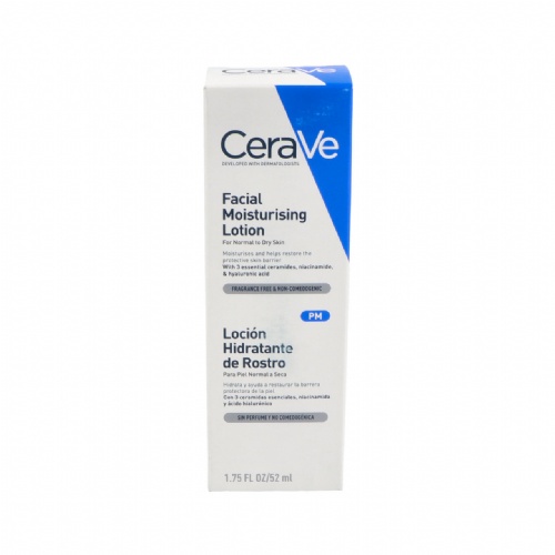 Cerave locion hidratante de rostro piel normal  1 envase 52 ml