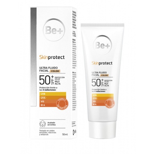 Be+ skin protect ultrafluido facial spf50+  1 tubo 50 ml color