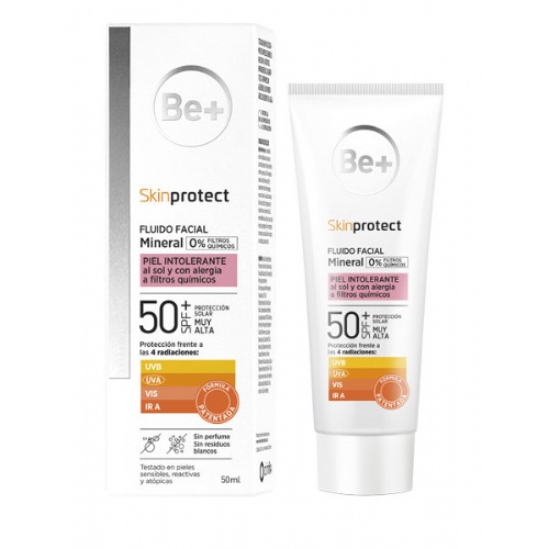 Be+ skin protect piel intolerante 100% mineral spf50+  1 tubo 50 ml