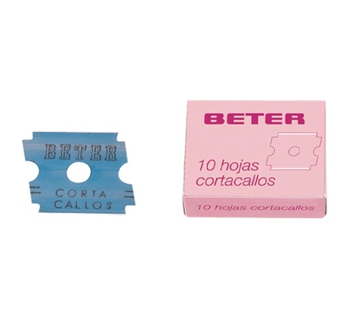 Cortacallos recambio cuchillas beter 10 hojas - beter