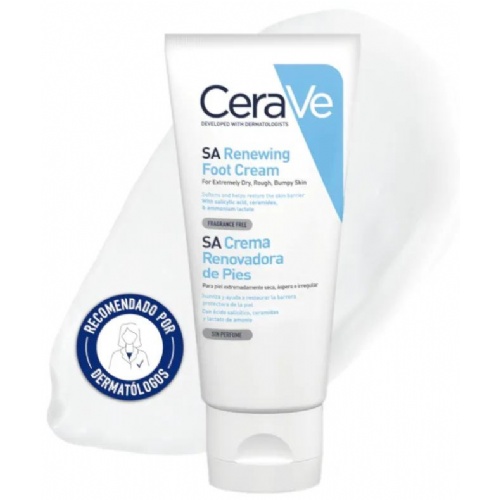 Cerave crema renovadora de pies  1 envase 88 ml