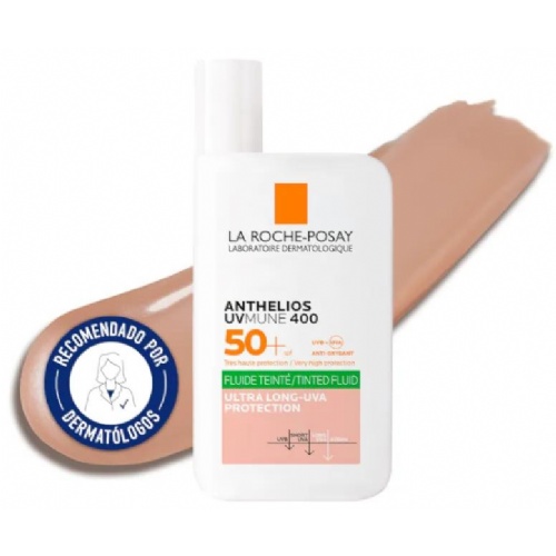 Anthelios fluido invisible spf 50+ color  1 bote 50 ml
