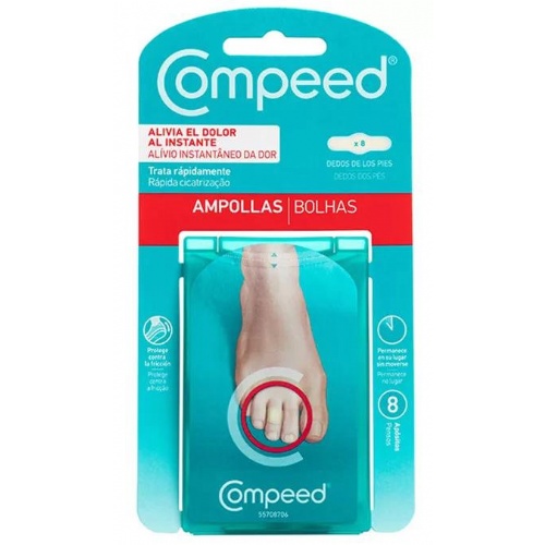 Compeed ampollas hidrocoloide dedos pies 8 unidades - hidrocoloide