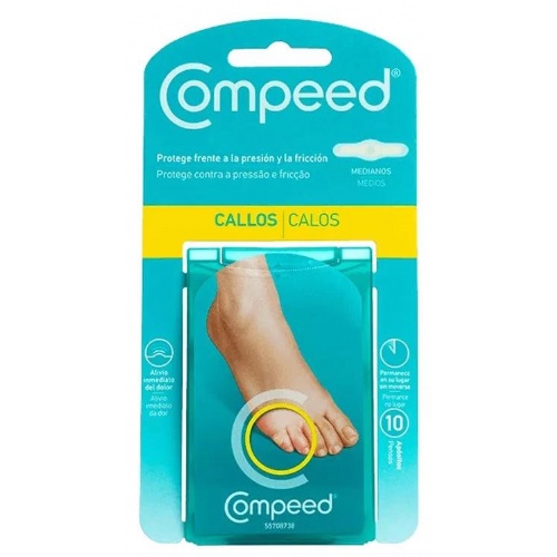 Compeed callos hidrocoloide talla mediana 10 unidades - hidrocoloide