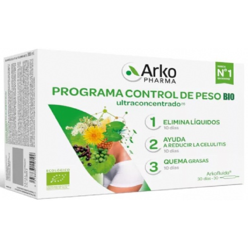Arkofluido programa control de peso bio  30 ampollas 10 ml