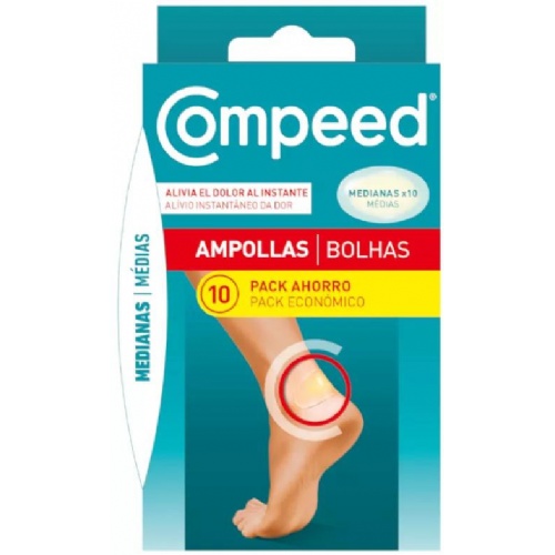 Compeed ampollas hidrocoloide talla mediana 10 unidades - hidrocoloide