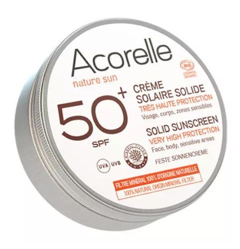 Acorelle crema solar solida spf50+ 30g