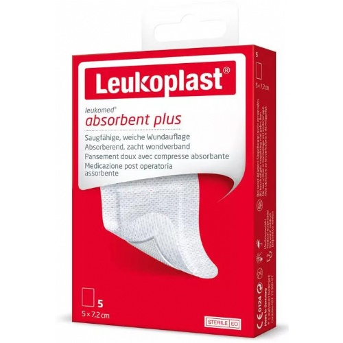 Aposito esteril adhesivo leukomed 5 unidades 7,2 x 5 cm - aposito esteril adhesivo