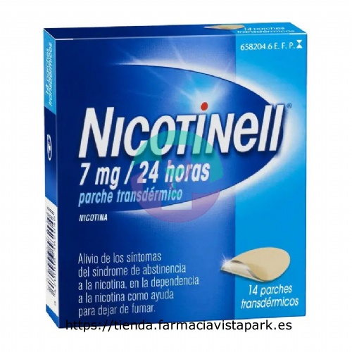 NICOTINELL 7 MG/24 HORAS PARCHE TRANSDERMICOS , 14 parches