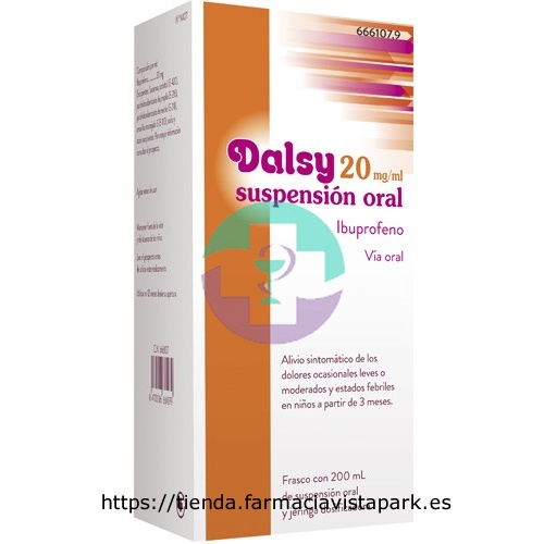 DALSY 20 mg/ml SUSPENSION ORAL , 1 frasco de 150 ml