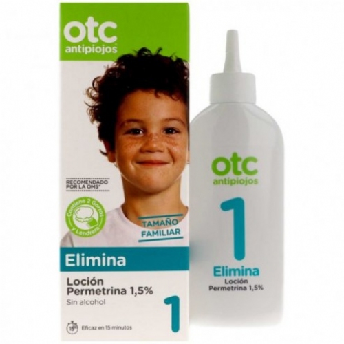 Otc antipiojos permetrina 1,5% locion antipiojos 1 envase 200 ml - antipiojos