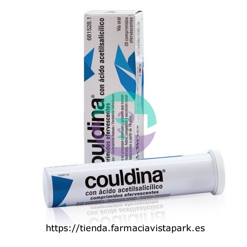 COULDINA CON ACIDO ACETILSALICILICO COMPRIMIDOS EFERVESCENTES , 20 comprimidos