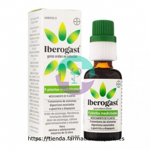 IBEROGAST GOTAS ORALES EN SOLUCION, 1 frasco de 50 ml