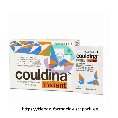 COULDINA INSTANT CON ACIDO ACETILSALICILICO GRANULADO EFERVESCENTE , 10 sobres