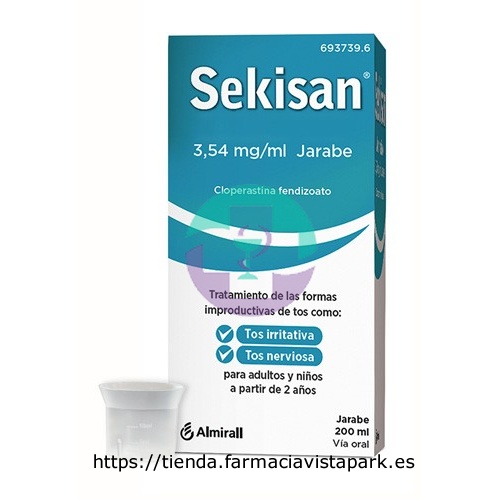 SEKISAN 3,54 mg/ml JARABE , 1 frasco de 200 ml