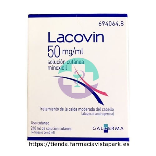 LACOVIN 50 mg/ml SOLUCIÓN CUTÁNEA , 4 frascos de 60 ml