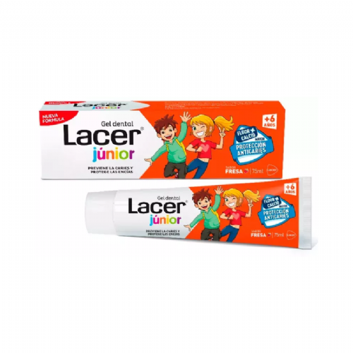 Lacer junior gel dental  1 tubo 75 ml sabor fresa