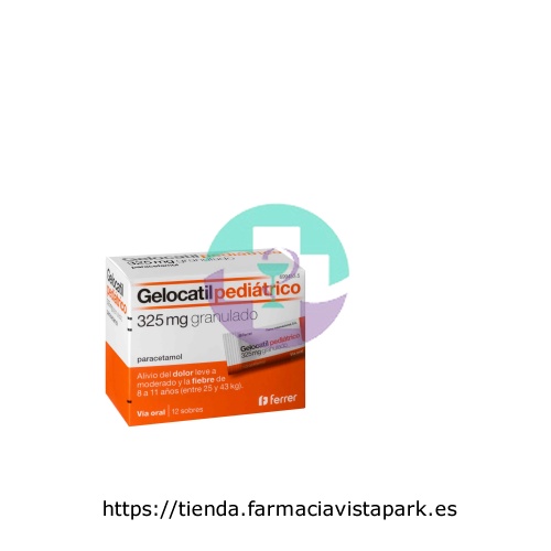 GELOCATIL PEDIATRICO 325 mg granulado , 12 sobres