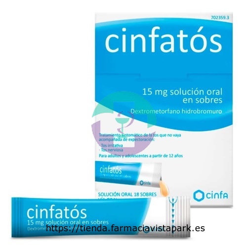 CINFATOS 15 MG SOLUCION ORAL EN SOBRES , 18 sobres