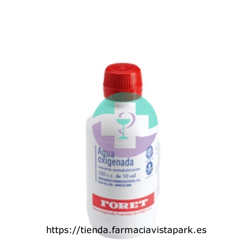 AGUA OXIGENADA FORET 3 %  solución cutánea y concentrado para solución bucal  , 1 frasco de 250 ml