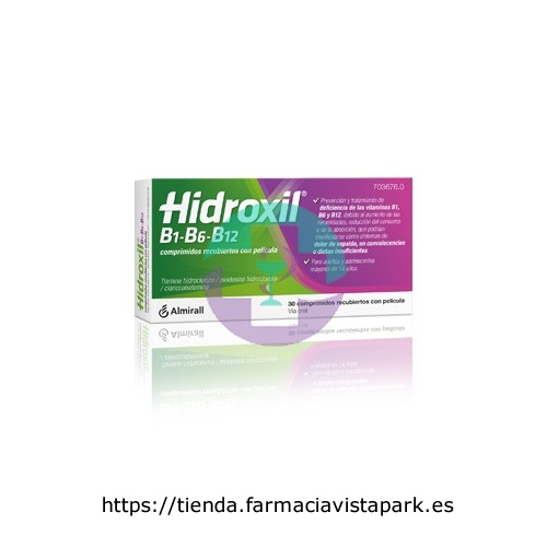 HIDROXIL B1-B6-B12 COMPRIMIDOS RECUBIERTOS CON PELICULA , 30 comprimidos