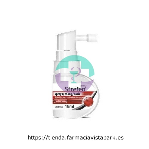 STREFEN SPRAY 8,75 MG/DOSIS SOLUCION PARA PULVERIZACION BUCAL SABOR MENTA , 15 ml