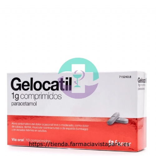 GELOCATIL 1 g COMPRIMIDOS,10 comprimidos