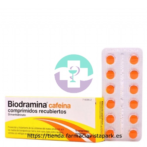 BIODRAMINA CAFEINA COMPRIMIDOS RECUBIERTOS , 12 comprimidos