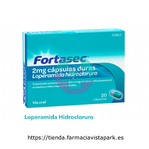 FORTASEC 2 mg CAPSULAS DURAS 20 cápsulas