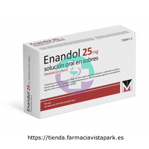 ENANDOL 25 MG SOLUCION ORAL EN SOBRES 10 sobres