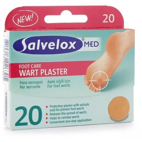 Salvelox med wart plaster verrugas aposito adhesivo con salicilico 20 apositos - aposito adhesivo co