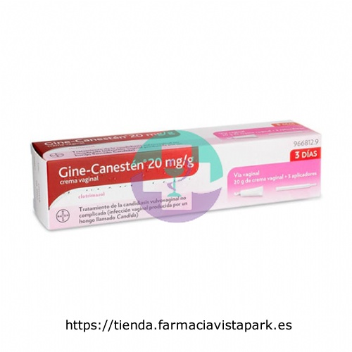 GINE-CANESTEN 20 mg/g CREMA VAGINAL, 1 tubo de 20 g