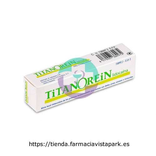 TITANOREIN LIDOCAINA CREMA RECTAL, 1 tubo de 20 g