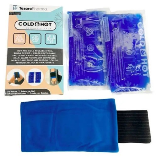 Tezaro 2 bolsas gel frio calor + funda 26x15